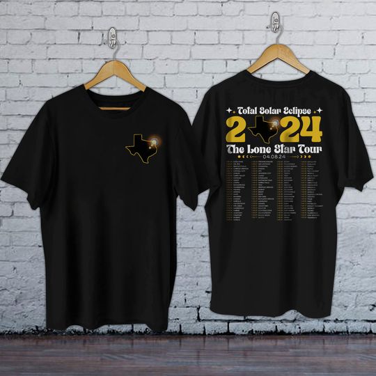 Discover Matching Family Texas Total Solar Eclipse Shirt | Lone Star State Road Trip