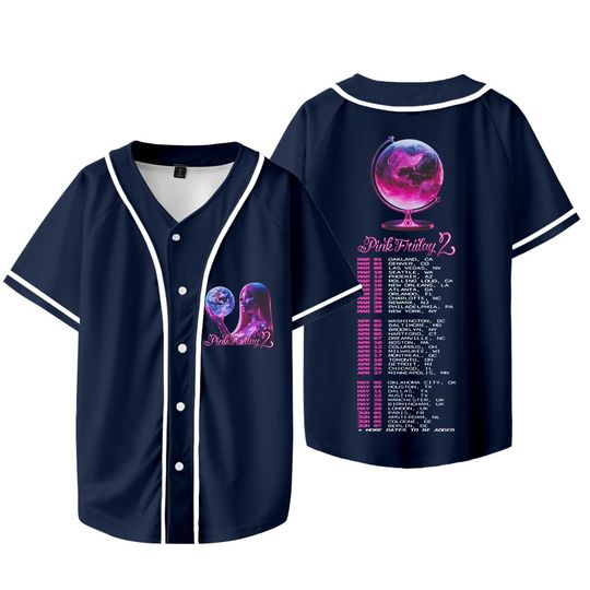 Discover Nicki Minaj Pink Friday World Tour PF2 Merch Baseball Jersey