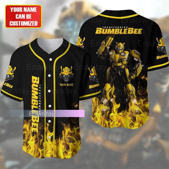 Discover Bumblebee Jersey Shirt, Personalized Transformers Jersey