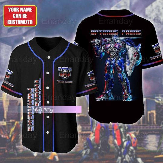 Discover Optimus Prime Jersey Shirt, Personalized Transformers Jersey