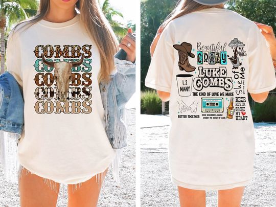 Discover Lukee Comb Concert Shirt, Combs Tshirt, Country Music, Concert Tee