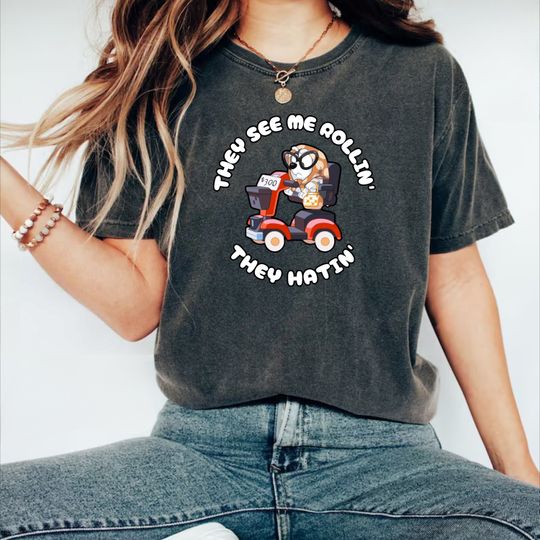 Discover They See Me Rollin They Hatin Muffin Heeler Shirt, BlueyDad The Grannies Shirt