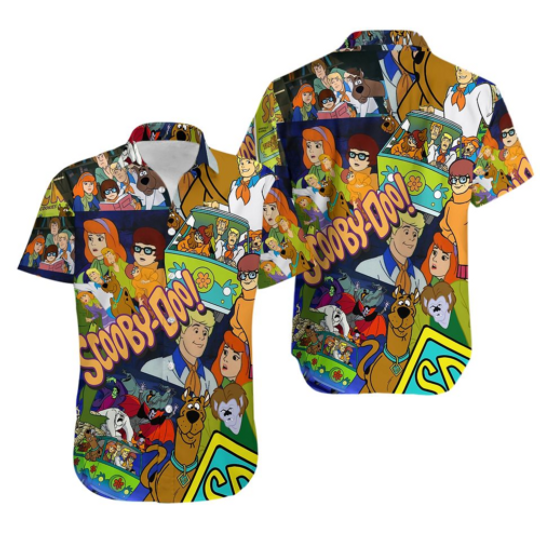 Discover Scooby Doo Friends Mystery Machine Halloween Christmas Hawaiian Shirt