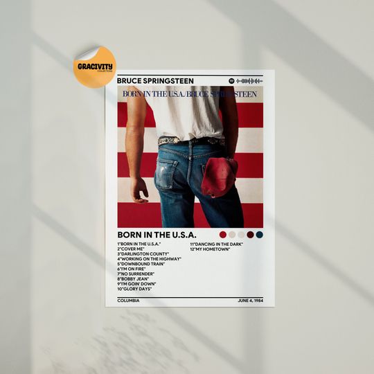 Discover Bruce Springsteen  Born in the USA.Album Poster