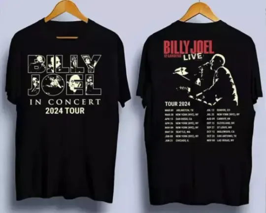 Discover Billy Joel In Concert Music Tour 2024 Shirt