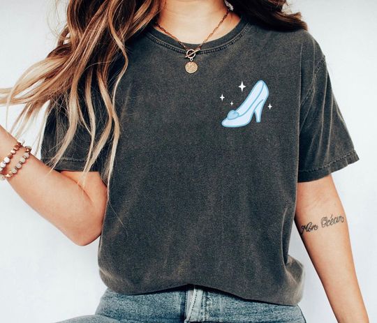 Discover Cinde Glass Slipper Sparkle Pocket Shirt, Cinde T-shirt