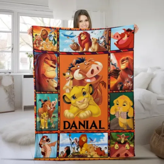 Discover Personalized Lion King Blanket, Lion King Birthday