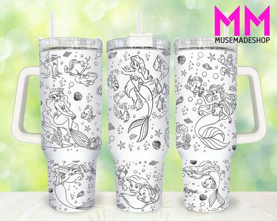 Discover Cartoon Characters 40oz Tumbler , Princess Tumbler 40oz