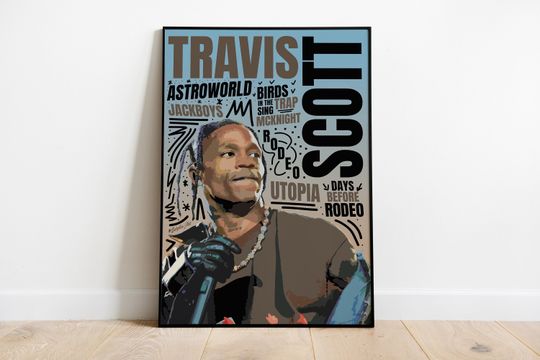 Discover Travis / Travis Poster - Hiphop Art