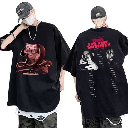 Discover Rapper Drake As The What Tour 2024 Double Sided T-Shirt