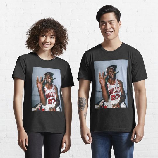 Discover Cool Guy Michael Jordan Three Peat Essential T-Shirt