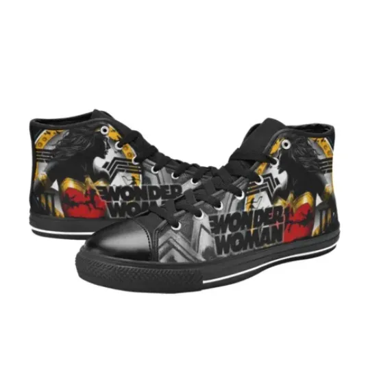 Discover Wonder Woman Sneakers Men's High Top Sneakers