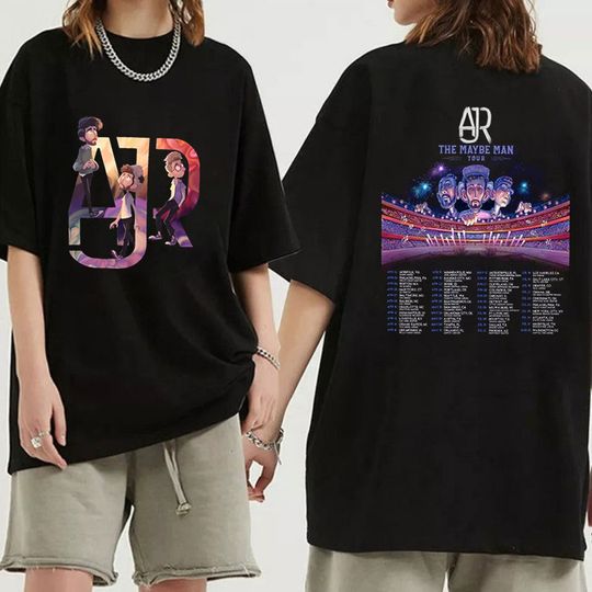 Discover AJR The Maybe Man Tour 2024 Shirt Ajr Members Chibi Shirt