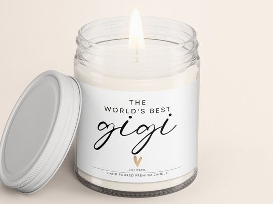 Discover The World's Best Gigi Scented Candle, Mama Gifts, Gift for Mother's Day