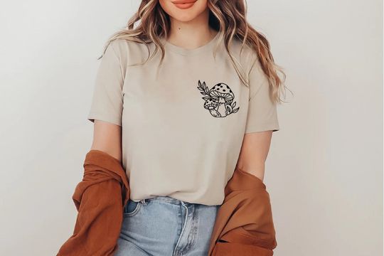 Discover Mushroom Botanical Nature Lover Hippie T-Shirt