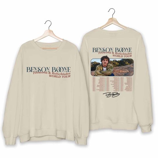Discover Benson Boone Fireworks and Rollerblades 2024 Sweatshirt