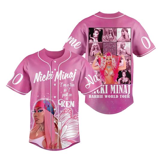 Discover 2024 Nicki Minaj Merch Baseball Jersey