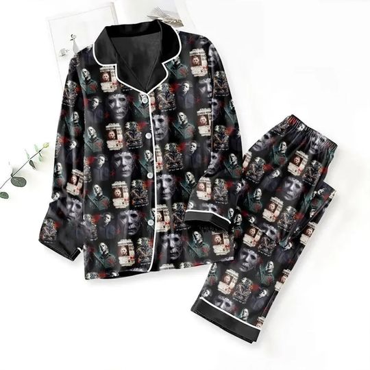 Discover Michael Myers Horror Pajamas Set for Families