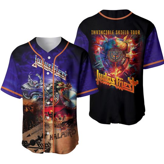Discover Personalized Judas Priest Invincible Shield Tour Jersey Shirt