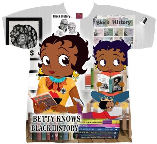 Discover BLACK BETTY BOOP T-SHIRT  KNOWS BLACK HISTORY