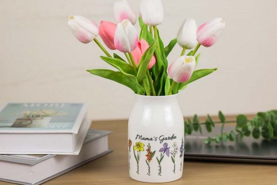 Discover Personalized Grandma's Garden Flower Vase
