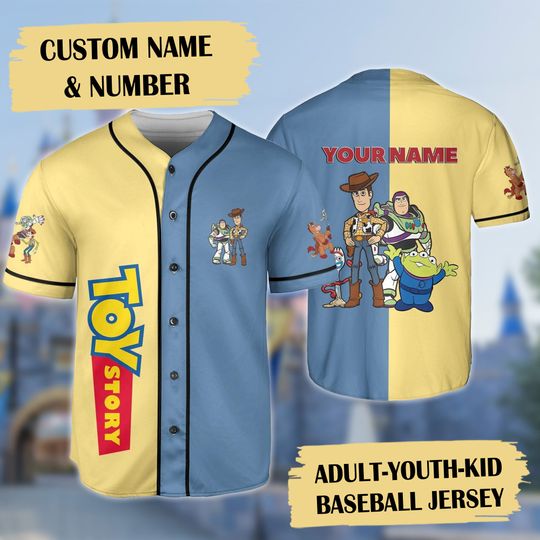 Discover Personalized Toy Movie Baseball Jersey, Toy Cowboy And Friends Baseball Jersey, Custom Name Shirt