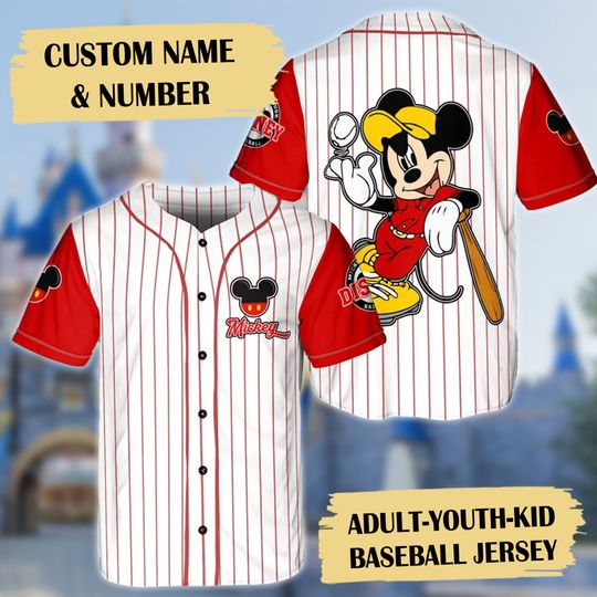 Discover Personalized Mouse Baseball Player Jersey