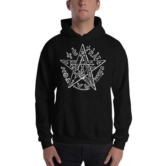 Discover Eliphas Levi Tetragrammaton Fleece Occult Hoodie