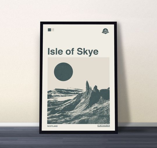 Discover Isle of Skye Scotland Travel Poster, Isle of Skye Scotland Poster