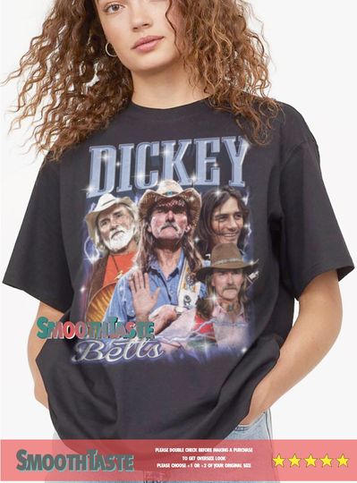 Discover Dickey Betts Vintage T-Shirt, Dickey Betts shirt, Dickey Betts 90's Shirt