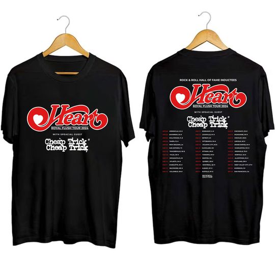 Discover Heart 2024 Tour Shirt, Heart Band Fan Shirt, Heart 2024 Concert Shirt