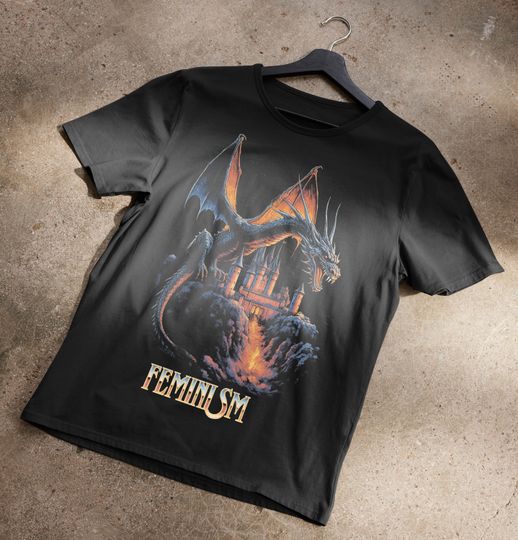 Discover Feminism Dragon Fantasy T-Shirt