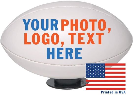 Discover Personalized Custom Full Size 9 Rugby Ball, Customized with Name, Photo, or Text
