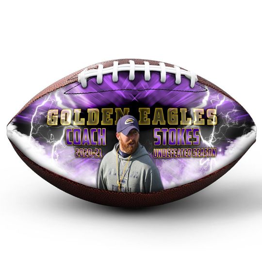 Discover Custom Football C-o-a-c-h Gift - Full Size Custom Football, Custom Rugby Ball