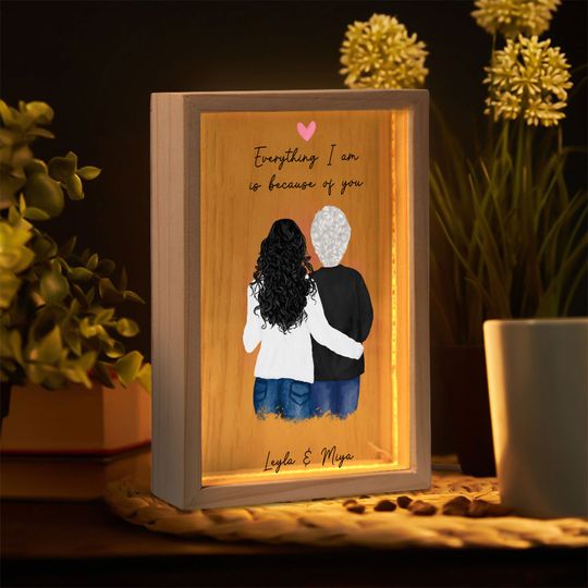 Discover Personalized Picture Frame Light Box, Custom Night Light Frame Canvas, Custom Night Light
