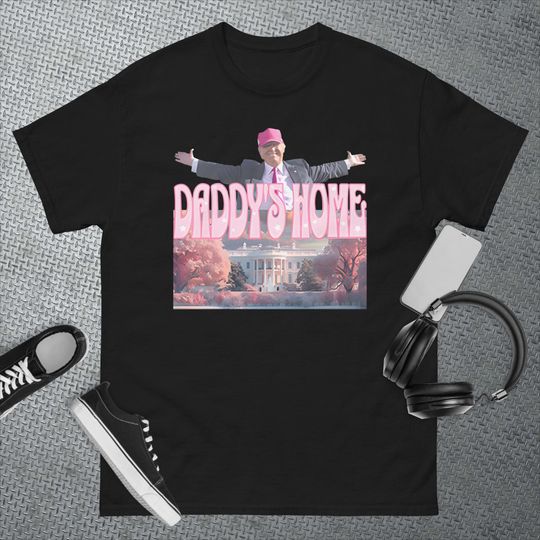 Discover Daddy's Home Real Donald Pink Preppy Edgy Good Man Trump T-Shirt