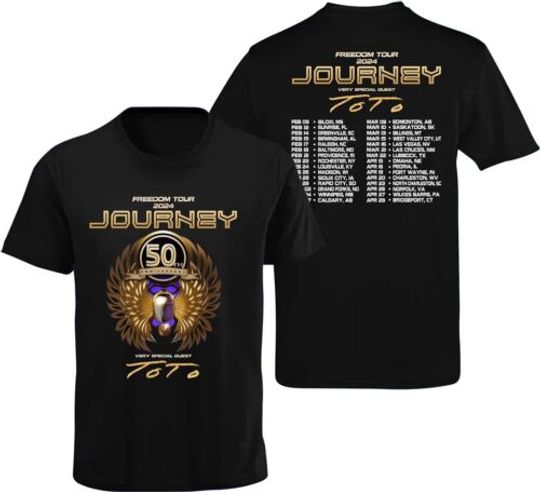 Discover Journey Freedom Music Tour 2024 T-Shirt