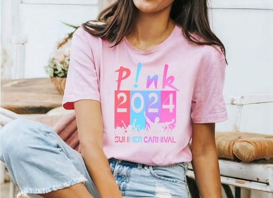 Discover Hot Pink Summer Canival Tee Shirt, P!nk Tour 2024 Shirt