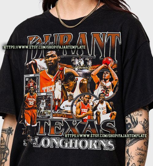 Discover Kevin Durant University Vintage T-Shirt, Gift For Woman and Man Unisex T-Shirt
