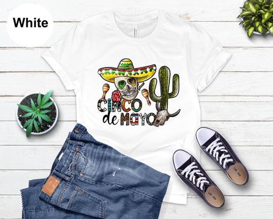 Discover Cinco de Mayo Shirt, Sombrero Cactus Party Shirts, Mexico Shirt, Mexican Theme Fiesta T-Shirt