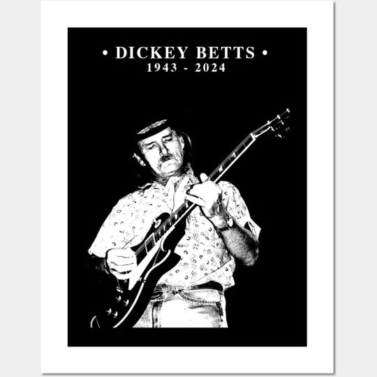 Discover Dickey Betts 1943 Poster, Dickey Betts Fan Gift