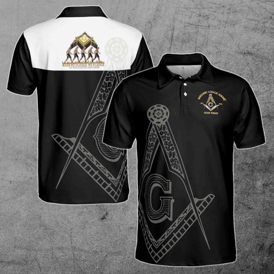 Discover Customize Lodge Name, Name and Number Polo Shirt