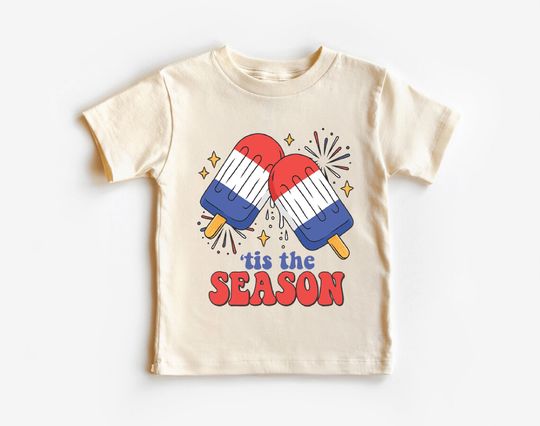 Discover 4th Of July Kids Shirt - Fireworks Ice Cream Toddler Tee