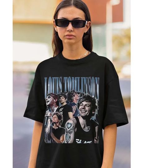 Discover Louis Tomlinson Vintage 90s Shirt, Louis Tomlinson Graphic Tee, louis Tomlinson tour 2023 Shirt