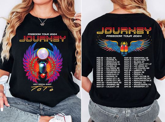 Discover Journey 2024 Tour Freedom T-Shirt, Journey Freedom Tour 2024 Shirt
