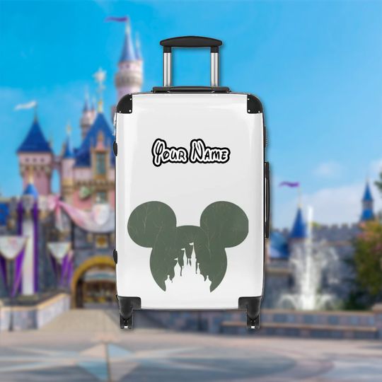 Discover Custom Castle Luggage Cover, Mouse Ears Luggage Cover