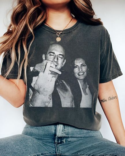 Discover Vintage Elliot Stabler And Olivia Benson Shirt, Elliot and Olivia Shirt