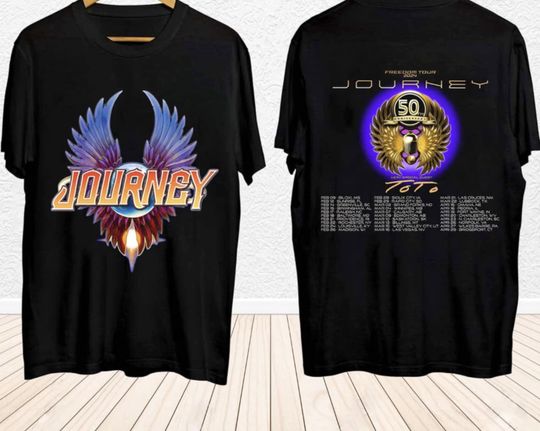 Discover Journey Freedom Tour 2024 Shirt, Journey With Toto 2024 Concert Shirt