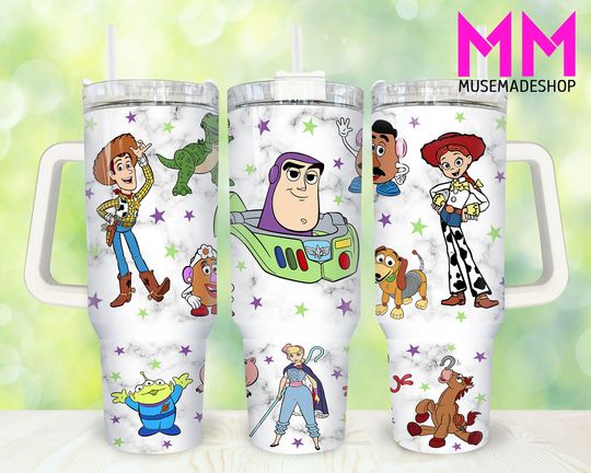 Discover Cartoon Characters 40oz Tumbler  Cartoon Tumbler 40oz