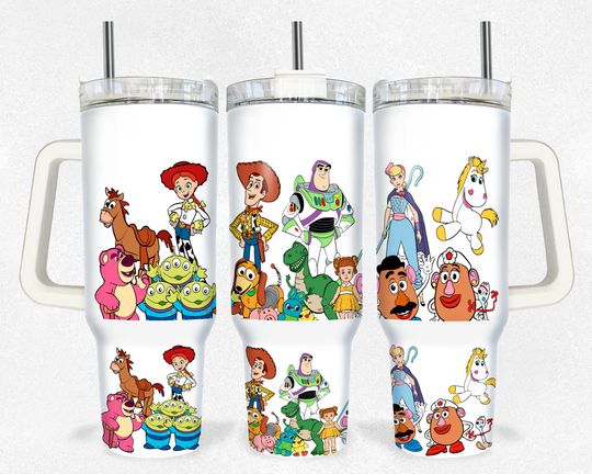 Discover Story Friends Magical 40oz Tumbler Wrap, Cartoon Characters
